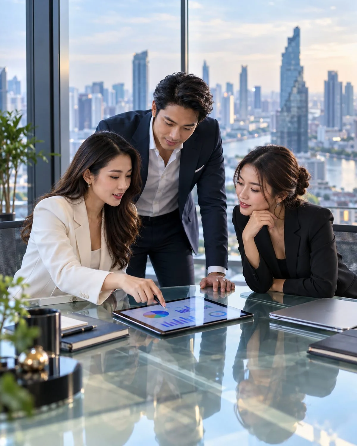 ทีมที่ปรึกษา Decmo ประชุมวางกลยุทธ์ธุรกิจในออฟฟิศกรุงเทพฯ