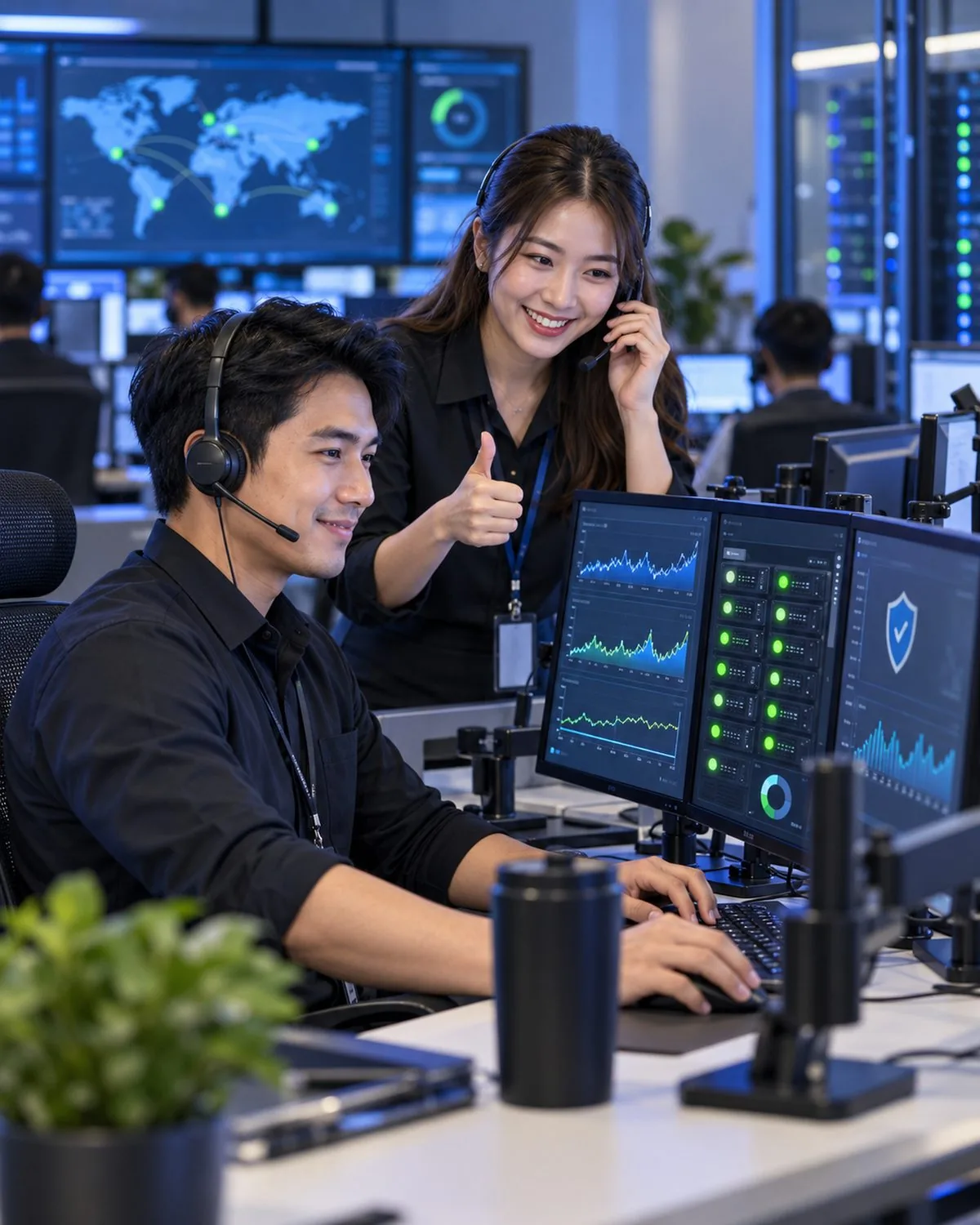 ทีม IT Support ดูแลระบบและมอนิเตอร์เซิร์ฟเวอร์